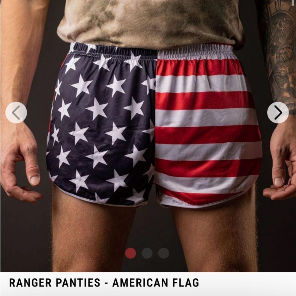 American Flag Unisex Workout Shorts
